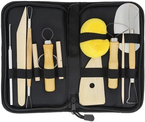 Pottery & Clay Tools Set (12-Piece) | Includes Pottery Tools, Canvas Case for Sculpting, Ceramics, and Easy Storage & Transport Pottery & Clay Tools Set (12-Piece) | Includes Pottery Tools, Canvas Case for Sculpting, Ceramics, and Easy Storage & Transport