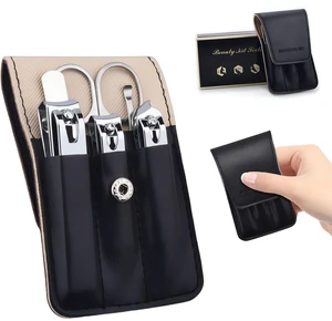 Nail Clipper Set, 6 Pcs Stainless Steel Fingernail and Toenail Clippers | PU Leather Manicure Set, Purse Essentials Travel Nail Kit Gift Ideas Nail Clipper Set, 6 Pcs Stainless Steel Fingernail and Toenail Clippers | PU Leather Manicure Set, Purse Essentials Travel Nail Kit Gift Ideas