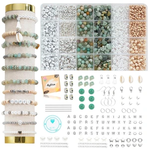 Bracelet Making Kit Natürliche Perlen Set for Adults Beads for Bracelets Silver Jewelry Making Supplies DIY Jewelry Necklace Earrings (CZ006-Amazonite) Bracelet Making Kit Natürliche Perlen Set for Adults Beads for Bracelets Silver Jewelry Making Supplies DIY Jewelry Necklace Earrings (CZ006-Amazonite)