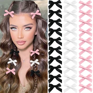 30PCS Bow Hair Clips, Pink Satin Material Mini Bowknot Ribbons for Girls, Women Hair Accessories, Non-Slip Hair Clips Cute Barrettes for Women and Girls 30PCS Bow Hair Clips, Pink Satin Material Mini Bowknot Ribbons for Girls, Women Hair Accessories, Non-Slip Hair Clips Cute Barrettes for Women and Girls