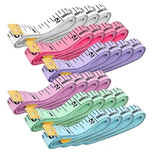 24 Pack Soft Measuring Tape for Sewing - 6 Colors, Dual Scale 60 in/150 cm | Cloth fabric tape measures with metal ends for sewing, body measurements, tailoring, crafts, classes, and home use 24 Pack Soft Measuring Tape for Sewing - 6 Colors, Dual Scale 60 in/150 cm | Cloth fabric tape measures with metal ends for sewing, body measurements, tailoring, crafts, classes, and home use