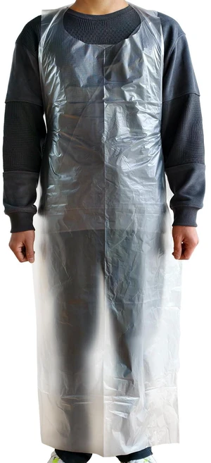 Disposable Aprons, 28" x 55", 100 Count, Clear | Large Tall Plus Size, Waterproof, Strong Plastic, for Painting, Kitchen, Housework, Cooking, Barbecue Disposable Aprons, 28" x 55", 100 Count, Clear | Large Tall Plus Size, Waterproof, Strong Plastic, for Painting, Kitchen, Housework, Cooking, Barbecue