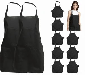 12Pcs Disposable Aprons Non Woven Waterproof Protective Apron for Cooking Painting Dishwashing Cleaning Adults Bulk Smocks for Lab Tattoo Restaurant Food Service Grilling Baking Parties Black 12Pcs Disposable Aprons Non Woven Waterproof Protective Apron for Cooking Painting Dishwashing Cleaning Adults Bulk Smocks for Lab Tattoo Restaurant Food Service Grilling Baking Parties Black