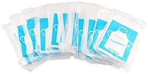 Parts Express 50 Pcs Clear Plastic Polyethylene Waterproof Disposable Aprons For Cooking, Painting Parts Express 50 Pcs Clear Plastic Polyethylene Waterproof Disposable Aprons For Cooking, Painting