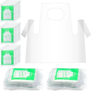 25 Pcs Plastic Disposable Aprons for Kids Painting | Oil Proof Aprons for Painting, Cooking, Crafts, Disposable Kids Smocks, Easy Cleanup for Classroom, Teaching, Picnic 25 Pcs Plastic Disposable Aprons for Kids Painting | Oil Proof Aprons for Painting, Cooking, Crafts, Disposable Kids Smocks, Easy Cleanup for Classroom, Teaching, Picnic