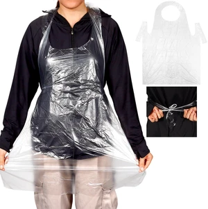 100 Pieces Disposable Aprons for Adults, 23.6×37.4 In | Plastic smocks for Cooking Waterproof Apron for Adults Painting Picnic Housework 100 Pieces Disposable Aprons for Adults, 23.6×37.4 In | Plastic smocks for Cooking Waterproof Apron for Adults Painting Picnic Housework