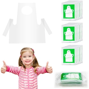 30 Pieces Disposable Aprons Plastic Aprons for Kids Clear Smocks Disposable Waterproof Oil Proof Toddler Art Apron Children Cooking Apron for Painting Cooking Eating Teaching DIY Craft Picnic 30 Pieces Disposable Aprons Plastic Aprons for Kids Clear Smocks Disposable Waterproof Oil Proof Toddler Art Apron Children Cooking Apron for Painting Cooking Eating Teaching DIY Craft Picnic
