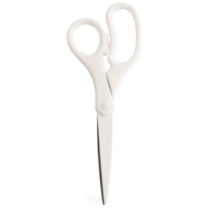 Multi-Purpose Precision Scissors - 8 Inch - White - Ergonomic Handle & Stainless Steel Blades - Sold Individually Multi-Purpose Precision Scissors - 8 Inch - White - Ergonomic Handle & Stainless Steel Blades - Sold Individually