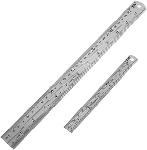Metal Ruler Set, Stainless Steel 6 Inch and 12 Inch Rulers with Inches and Centimeters, Metric Precision Measuring Drawing Ruler, Silver Metal Ruler Set, Stainless Steel 6 Inch and 12 Inch Rulers with Inches and Centimeters, Metric Precision Measuring Drawing Ruler, Silver