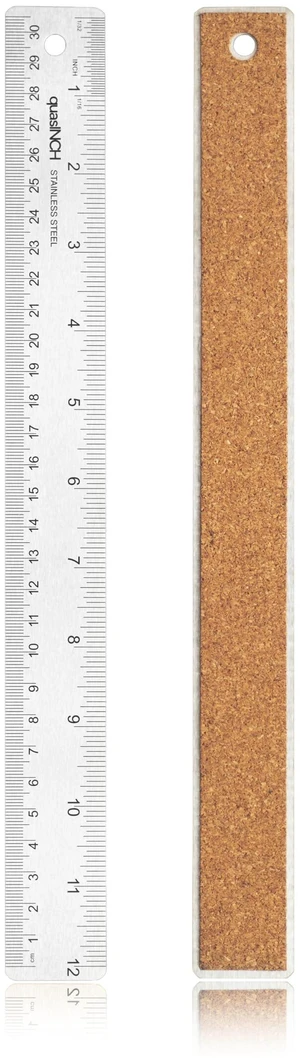 Stainless Steel Metal Ruler with Non-Slip Cork Back for Home Improvement, Planner Accessories, College School Supplies, Drafting Tools, Architecture Supplies, 30.5 Centimeters & 12 inches Stainless Steel Metal Ruler with Non-Slip Cork Back for Home Improvement, Planner Accessories, College School Supplies, Drafting Tools, Architecture Supplies, 30.5 Centimeters & 12 inches