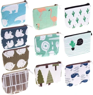 Small Coin Purse, 10 Pcs Small Canvas Purse Zipper Change Purse Small Zipper Pouch Small Coin Purse, 10 Pcs Small Canvas Purse Zipper Change Purse Small Zipper Pouch