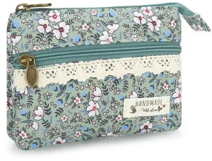 Cute Mini Floral Coin Purse for Women, Vintage Zip Wallet Card Holder | Pocket-size, cotton-linen canvas, 3 sections, front zip pocket, gift-ready change pouch for cash, keys, lipstick, jewelry Cute Mini Floral Coin Purse for Women, Vintage Zip Wallet Card Holder | Pocket-size, cotton-linen canvas, 3 sections, front zip pocket, gift-ready change pouch for cash, keys, lipstick, jewelry