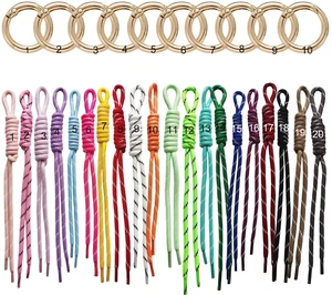 8/10/20/30 Pack Paracord Keychain Bag Charms Colorful Braided Charms for Key Chain Purse Backpack Handbag Decoration (20 Multicolors) 8/10/20/30 Pack Paracord Keychain Bag Charms Colorful Braided Charms for Key Chain Purse Backpack Handbag Decoration (20 Multicolors)
