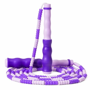 Jump Rope for Kids, Beaded Jumping Rope for 8-12, 9Ft Adjustable Skipping Rope with Soft Beaded, Tangle-Free Jumprope for Girls Boys, Students Outdoor Fitness Exercise(Purple) Jump Rope for Kids, Beaded Jumping Rope for 8-12, 9Ft Adjustable Skipping Rope with Soft Beaded, Tangle-Free Jumprope for Girls Boys, Students Outdoor Fitness Exercise(Purple)