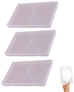 3 Pack KN95 Face Masks Storage Case Container Portable KN95 Face Mask Carry Box Clear Protective Hard Cover Organizer for Travel Purse Bag Keep Disposable Reusable Face Masks Clean 3 Pack KN95 Face Masks Storage Case Container Portable KN95 Face Mask Carry Box Clear Protective Hard Cover Organizer for Travel Purse Bag Keep Disposable Reusable Face Masks Clean