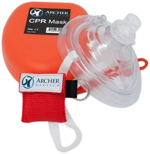 CPR Mask with One-Way Valve, Hard Case and Face Shield | Soft contoured cuff, replaceable one-way valve, supplemental oxygen inlet, latex-free, gloves and instructions included CPR Mask with One-Way Valve, Hard Case and Face Shield | Soft contoured cuff, replaceable one-way valve, supplemental oxygen inlet, latex-free, gloves and instructions included