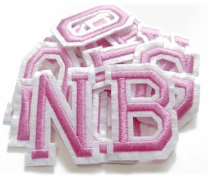 Iron on Letter Patches 52 Pieces,bfuee Pink Letter Patches Alphabet Embroidered Patch A-Z,for Hats Shirts Jeans Bags Pink Iron on Letter Patches 52 Pieces,bfuee Pink Letter Patches Alphabet Embroidered Patch A-Z,for Hats Shirts Jeans Bags Pink
