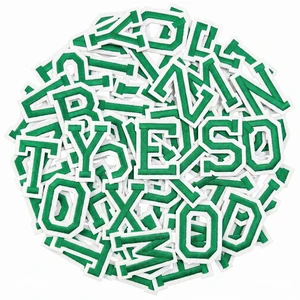 Iron on Letters, 52 Pcs Alphabet Patches with Ironed Adhesive, Decorate Repair Patches for Shirts Jackets Hats Jeans Shoes Bags(Green) Iron on Letters, 52 Pcs Alphabet Patches with Ironed Adhesive, Decorate Repair Patches for Shirts Jackets Hats Jeans Shoes Bags(Green)