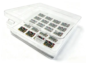 Square Sheet of 20 Stamps Protector Box (No Stamps Included) Square Sheet of 20 Stamps Protector Box (No Stamps Included)