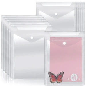 40 Pack Stamp and Die Storage Pockets (7" x 9.4") | Reusable Small Plastic Envelopes with Snap Clousure, Waterproof Sticker Organizer Receipt Holder Photo Storage Folders 40 Pack Stamp and Die Storage Pockets (7" x 9.4") | Reusable Small Plastic Envelopes with Snap Clousure, Waterproof Sticker Organizer Receipt Holder Photo Storage Folders