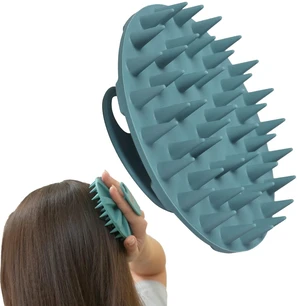 One-piece Silicone Scalp Massager Shampoo Brush Hair Wash, Dark Green | INNERNEED Soft Bristles Scrub Head Scratcher, Head Massage Stress Relax, Wet & Dry Use for Thick Thin Curly Hair Care One-piece Silicone Scalp Massager Shampoo Brush Hair Wash, Dark Green | INNERNEED Soft Bristles Scrub Head Scratcher, Head Massage Stress Relax, Wet & Dry Use for Thick Thin Curly Hair Care