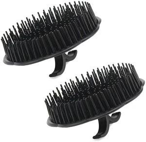 2pcs Scalp Massage Shampoo Brush, Massage Hair Brush Floriated Shower Comb for Deep Cleaning Hair Mens Hand Brush Growth Beard Brush Pet Grooming Brushes (Black) 2pcs Scalp Massage Shampoo Brush, Massage Hair Brush Floriated Shower Comb for Deep Cleaning Hair Mens Hand Brush Growth Beard Brush Pet Grooming Brushes (Black)