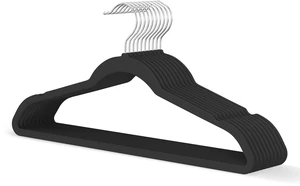 Black Velvet Hangers 20 Pack, Slim Space Saving Suit Hangers for Closet Organizer, Rotating Silver Hook, Non Slip Clothes Felt Hanger Heavy Duty for Coat,Shirt, Pants, Camisole, Dress Black Velvet Hangers 20 Pack, Slim Space Saving Suit Hangers for Closet Organizer, Rotating Silver Hook, Non Slip Clothes Felt Hanger Heavy Duty for Coat,Shirt, Pants, Camisole, Dress