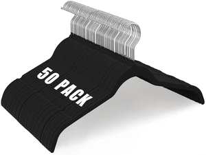 50 Pack Black Velvet Hangers Shirts, Non-Slip Felt Clothes Hangers 360°Swivel, Holds up to 10 lbs Slim Flocked Space Saving Coat Hangers for Pants Tank Top Dresses Closet Organizers, Black 50 Pack Black Velvet Hangers Shirts, Non-Slip Felt Clothes Hangers 360°Swivel, Holds up to 10 lbs Slim Flocked Space Saving Coat Hangers for Pants Tank Top Dresses Closet Organizers, Black