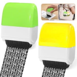 2 Pack Identity Theft Protection Roller Stamp, Protect Your ID Theft Protection Roller Stamp, Confidential Stamp for Mail Address ID Blackout Privacy & Security (2PACK Green-Yellow) 2 Pack Identity Theft Protection Roller Stamp, Protect Your ID Theft Protection Roller Stamp, Confidential Stamp for Mail Address ID Blackout Privacy & Security (2PACK Green-Yellow)