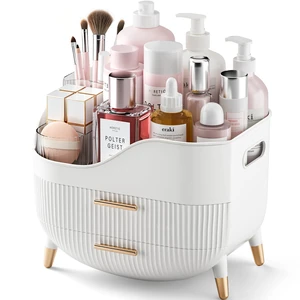 Makeup Organizer with Drawers,Skincare Organizer for Vanity,Storage Box with Handle,Large Cosmetic Display Case for Dresser, Bathroom Countertop Makeup Organizer with Drawers,Skincare Organizer for Vanity,Storage Box with Handle,Large Cosmetic Display Case for Dresser, Bathroom Countertop