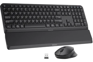 Bluetooth Keyboard and Mouse Combo - Bluetooth 2.4Ghz Wireless Keyboard and Mouse,Ergonomic Design with Palm Rest,3-Device Connectivity, 5 DPI Mouse, Long Battery for Office & Home - SPT6607 Bluetooth Keyboard and Mouse Combo - Bluetooth 2.4Ghz Wireless Keyboard and Mouse,Ergonomic Design with Palm Rest,3-Device Connectivity, 5 DPI Mouse, Long Battery for Office & Home - SPT6607