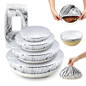 Aluminum Foil Food Covers,Upgraded & Thickened Stretch Food Covers | 40 PCS 15.7IN Reusable Aluminum Foil Food Covers for Bowls,Plates,Food Lids, Meal Prep,Parties,Picnic,Kitchen Storage Aluminum Foil Food Covers,Upgraded & Thickened Stretch Food Covers | 40 PCS 15.7IN Reusable Aluminum Foil Food Covers for Bowls,Plates,Food Lids, Meal Prep,Parties,Picnic,Kitchen Storage