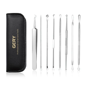 Blackhead Remover Pimple Popper Tool Kit, 8 PCS Professional Stainless Steel Acne Needles, Comedone Extractor Whitehead Removal, Zit Popping Treatment & Pore Cleaner Set with Leather Case Blackhead Remover Pimple Popper Tool Kit, 8 PCS Professional Stainless Steel Acne Needles, Comedone Extractor Whitehead Removal, Zit Popping Treatment & Pore Cleaner Set with Leather Case