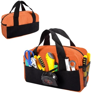 12" Tool Bag, Small Capacity Tool Bags for Men, Canvas Tools Organizer Bag | Close Top Wide Mouth with Shoulder Straps Side Pockets for Storage Handbag for Screwdrivers, Wrench(Orange, 12") 12" Tool Bag, Small Capacity Tool Bags for Men, Canvas Tools Organizer Bag | Close Top Wide Mouth with Shoulder Straps Side Pockets for Storage Handbag for Screwdrivers, Wrench(Orange, 12")