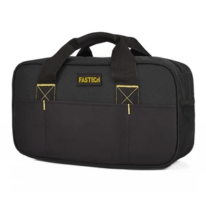 Heavy Duty Tool Bag 14-Inch, Wide Mouth Tool Tote Bag, Waterproof Tool Organizer Bag, Electricians Repairman Tools Tote Bag (Black) Heavy Duty Tool Bag 14-Inch, Wide Mouth Tool Tote Bag, Waterproof Tool Organizer Bag, Electricians Repairman Tools Tote Bag (Black)