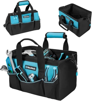 13" Small Tool Bag with 9 Pockets, Wide Open Tool Carrier | Thickened Fabric Construction, Multiple Storage Pockets, Tool Organization, Mechanics Electricians Plumbers HVAC Use 13" Small Tool Bag with 9 Pockets, Wide Open Tool Carrier | Thickened Fabric Construction, Multiple Storage Pockets, Tool Organization, Mechanics Electricians Plumbers HVAC Use
