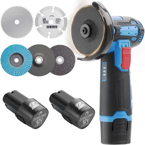 4000mah Battery Angle Grinder Tool, Cordless Angle Grinder with battery, Small Portable Angle Grinder, Cordless cut off tool,Brushless Handheld Angle Grinders Blue-black 4000mah Battery Angle Grinder Tool, Cordless Angle Grinder with battery, Small Portable Angle Grinder, Cordless cut off tool,Brushless Handheld Angle Grinders Blue-black