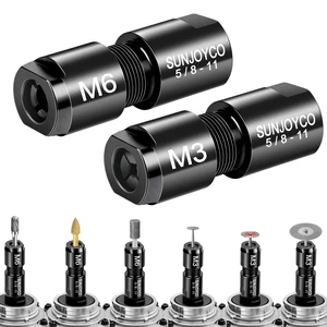 Angle Grinder Collet Adapter: Angle Grinder to Die Grinder Adapter | 5/8"-11 Thread to 1/4" (6mm) & 1/8" (3mm) Collet Chucks Die Grinder Attachment - Angle Grinder Adapter Conversion Kit Angle Grinder Collet Adapter: Angle Grinder to Die Grinder Adapter | 5/8"-11 Thread to 1/4" (6mm) & 1/8" (3mm) Collet Chucks Die Grinder Attachment - Angle Grinder Adapter Conversion Kit