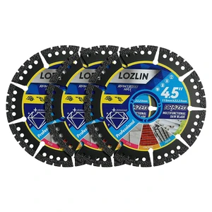 Diamond Blades for Angle Grinder, 4.5" Metal Cutting Blades, 3 Pack | Multi-Purpose Cutting: Diamond saw blades cut marble, quartz, granite, stone, tile, metal and plastic for versatile use. Diamond Blades for Angle Grinder, 4.5" Metal Cutting Blades, 3 Pack | Multi-Purpose Cutting: Diamond saw blades cut marble, quartz, granite, stone, tile, metal and plastic for versatile use.