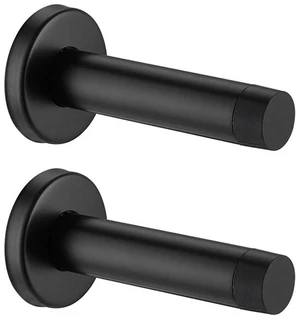 Door Stopper Black, 304 Stainless Steel Thicken 1mm Sound Dampening Door Stop Bumper Wall Protetor 2 Pack, Matte Black, DSB5-PB-P2 Door Stopper Black, 304 Stainless Steel Thicken 1mm Sound Dampening Door Stop Bumper Wall Protetor 2 Pack, Matte Black, DSB5-PB-P2