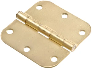 The Group 852804 3" Residential Door Hinge - 5/8" Round Corner - Removable Pin - Full Mortise - Satin Brass Finish 1-Pack The Group 852804 3" Residential Door Hinge - 5/8" Round Corner - Removable Pin - Full Mortise - Satin Brass Finish 1-Pack