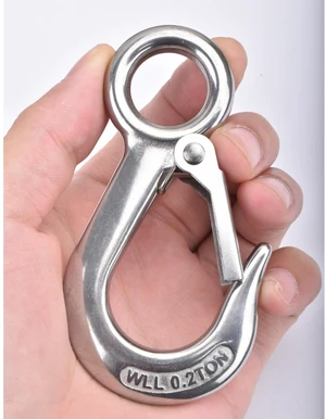 Grab Hooks,Slip Hooks,304 Stainless Steel Lifting Hook Rigging Accessory,440 lbs.Work Load (Grab Hooks 0.2t) Grab Hooks,Slip Hooks,304 Stainless Steel Lifting Hook Rigging Accessory,440 lbs.Work Load (Grab Hooks 0.2t)