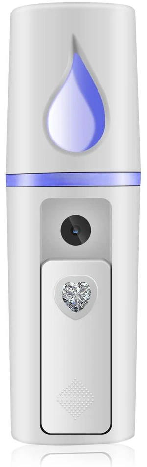 Nano Facial Mister Portable Mist Sprayer with Mirror Mini Cool Mist Spray for Skin Care & Facial Body Moisturized & Eyelash Extensions, USB Rechargeable (White) Nano Facial Mister Portable Mist Sprayer with Mirror Mini Cool Mist Spray for Skin Care & Facial Body Moisturized & Eyelash Extensions, USB Rechargeable (White)