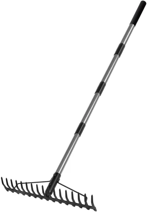 Heavy Duty Dual-Sided Bow Rake, 63" Stainless Steel Handle, Heat-Treated Manganese Steel Head, 17 Steel Tines Metal Garden Rake for Soil Loosening, Yard Leveling, Lawn Care and Thatch Removal Heavy Duty Dual-Sided Bow Rake, 63" Stainless Steel Handle, Heat-Treated Manganese Steel Head, 17 Steel Tines Metal Garden Rake for Soil Loosening, Yard Leveling, Lawn Care and Thatch Removal