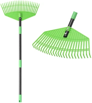 Plastic Rake for Leaves, 23 Tines 16" Wide Plastic Lawn Gravel Shrub Leaf Rake for Leaves and Grass, Thatch Garden Rakes for Yard Heavy Duty Long Handle 35-55" Plastic Rake for Leaves, 23 Tines 16" Wide Plastic Lawn Gravel Shrub Leaf Rake for Leaves and Grass, Thatch Garden Rakes for Yard Heavy Duty Long Handle 35-55"