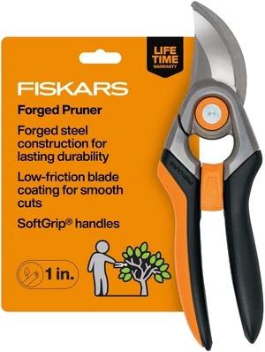 Forged Steel Bypass Pruning Shears, 1" Cut Capacity Garden Clippers | SoftGrip Handle Garden Clippers, Rust-Resistant & Low-Friction Coating Steel Blades for Branches & Stems Forged Steel Bypass Pruning Shears, 1" Cut Capacity Garden Clippers | SoftGrip Handle Garden Clippers, Rust-Resistant & Low-Friction Coating Steel Blades for Branches & Stems