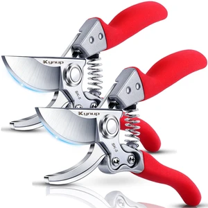2Packs Pruning Shears for Gardening, Garden Shears Scissors Heavy Duty, Bypass Pruner Hand Shears, Tree Trimmers Secateurs, Garden Clippers for Plants, Hedge Shears, Garden Tools (Red) 2Packs Pruning Shears for Gardening, Garden Shears Scissors Heavy Duty, Bypass Pruner Hand Shears, Tree Trimmers Secateurs, Garden Clippers for Plants, Hedge Shears, Garden Tools (Red)