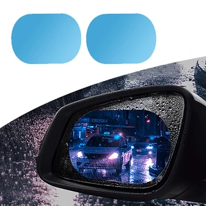 Pack of 2 Car Rear View Mirror Waterproof Film, Anti Fog Glare Rear View Mirror Sticker, HD Protective Clear Auto Parts, Rain Proof Film for Car Window, for Most Cars (Transparent #Oval) Pack of 2 Car Rear View Mirror Waterproof Film, Anti Fog Glare Rear View Mirror Sticker, HD Protective Clear Auto Parts, Rain Proof Film for Car Window, for Most Cars (Transparent #Oval)