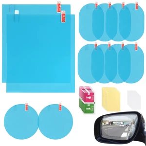 12Pcs Car Rearview Mirror Film, Anti Fog Anti Glare Anti Scratch Anti Mis Rainproof Waterproof HD Nano Clear Protective Sticker Film for Car Mirrors, Side Windows, Safe Driving 12Pcs Car Rearview Mirror Film, Anti Fog Anti Glare Anti Scratch Anti Mis Rainproof Waterproof HD Nano Clear Protective Sticker Film for Car Mirrors, Side Windows, Safe Driving