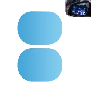 2 PCS Car Rearview Rainproof Films, Oval Anti-fog Anti Glare Guard, HD Viewing Anti Scratch Protective Sticker, Universal Reusable Safe Driving Accessory for Car Windows Mirrors (Blue) 2 PCS Car Rearview Rainproof Films, Oval Anti-fog Anti Glare Guard, HD Viewing Anti Scratch Protective Sticker, Universal Reusable Safe Driving Accessory for Car Windows Mirrors (Blue)